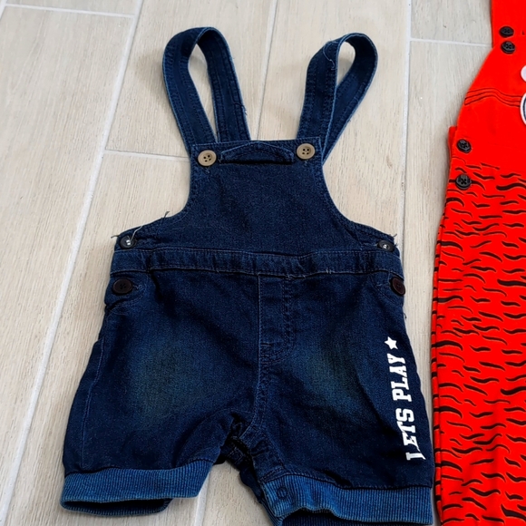 NWOT 12 months overalls bundle, 3 pack - Picture 2 of 4